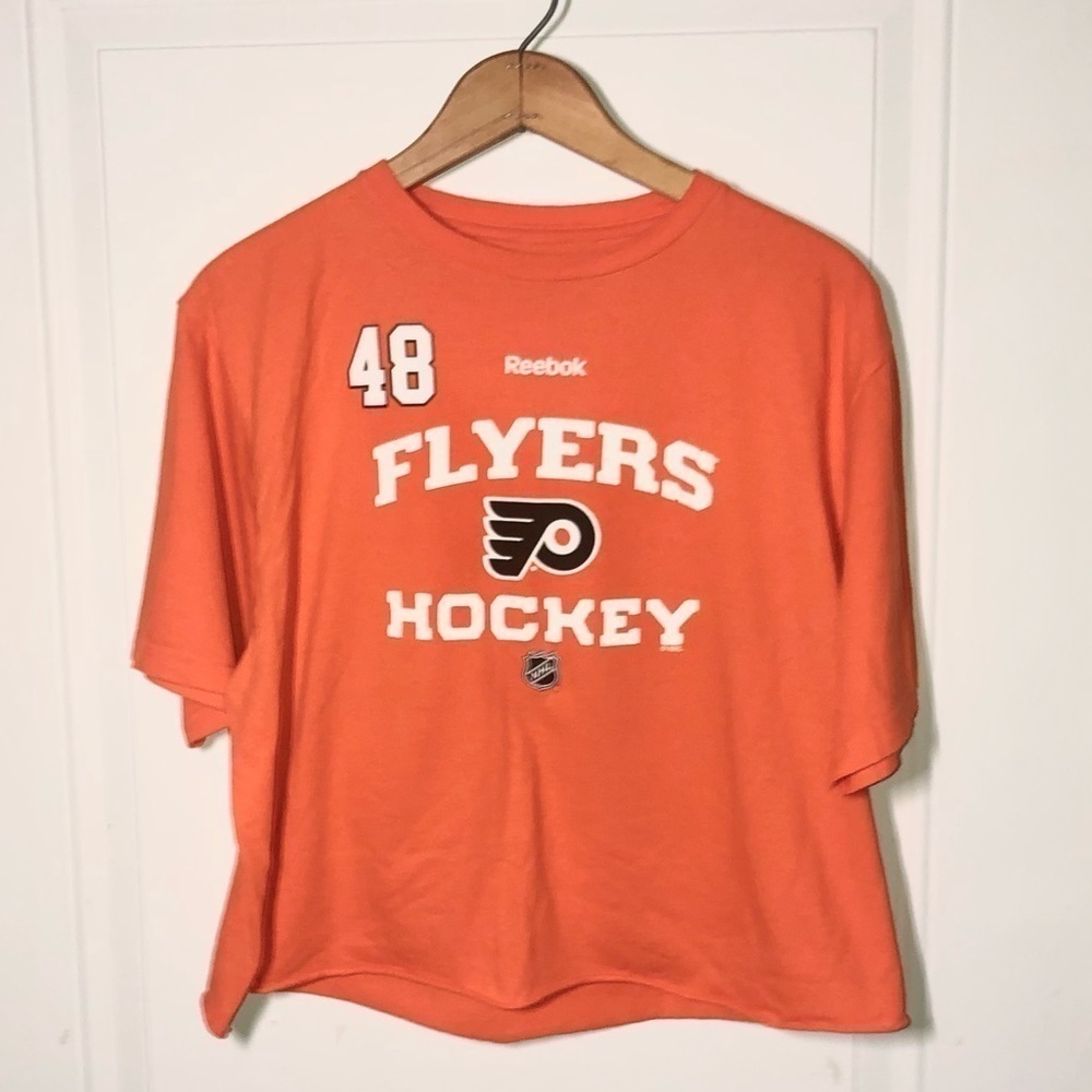 Reebok Flyers cropped orange tshirt and new Flyers tote - Picture 2 of 7